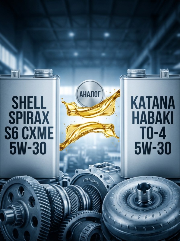 SHELL SPIRAX S6 CXME 5W-30 есть аналог KATANA HABAKI TO-4 5W-30