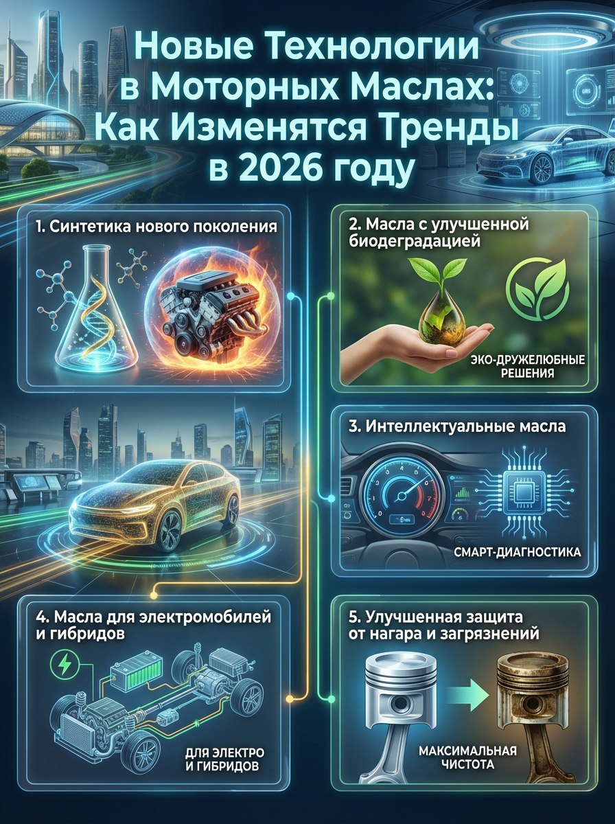 Умные Масла: Как Технологии Изменяют Будущее Моторных Жидкостей