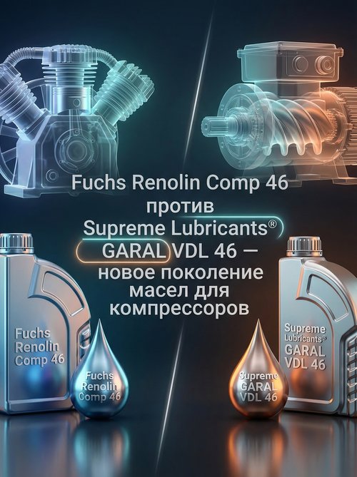 Идеальная смазка для компрессоров: Fuchs Renolin Comp 46 и Supreme Lubricants® GARAL VDL 46