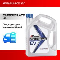 Антифриз для электромобилей AKross Premium G12 EV карбоксилатный, 1кг