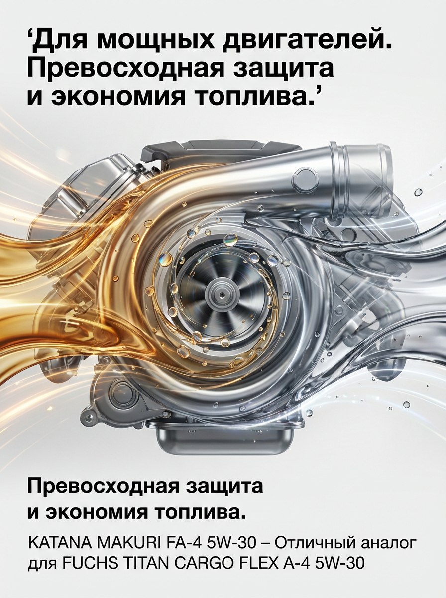 KATANA MAKURI FA-4 5W-30: Отличный аналог для FUCHS TITAN CARGO FLEX A-4 SAE 5W-30 KATANA MAKURI FA-4 5W-30: Отличный аналог для FUCHS TITAN CARGO FLEX A-4 SAE 5W-30