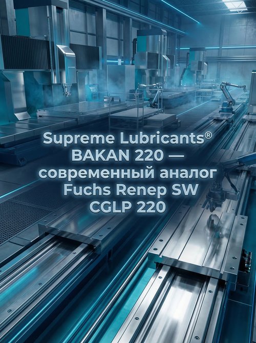 Supreme Lubricants® BAKAN 220 — современный аналог Fuchs Renep SW CGLP 220 для надежной работы промышленных механизмов