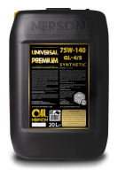 Nerson Oil Universal Premium GL-4/5 75W-140 synthetic РАО, 20л