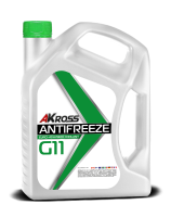 Антифриз гибридный зеленый AKross Euro G11 -40, 9.7кг