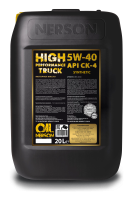 Nerson OIL High Performance Truck CK-4 5W-40, 20л