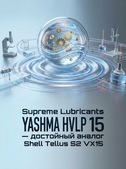 Supreme Lubricants® YASHMA HVLP 15 — надежный аналог Shell Tellus S2 VX15 для современных гидравлических систем Supreme Lubricants® YASHMA HVLP 15 — надежный аналог Shell Tellus S2 VX15 для современных гидравлических систем