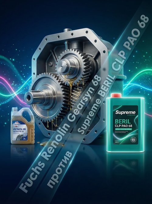 Fuchs Renolin Gearsyn 68 — аналог Supreme Lubricants® BERIL CLP PAO 68: сравнение и выбор для вашей техники