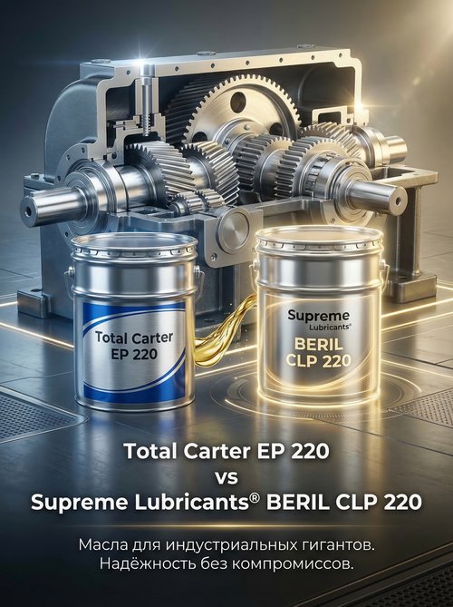 Смазка для гигантов: выбираем между Total Carter EP 220 и Supreme Lubricants® BERIL CLP 220