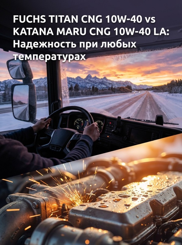 FUCHS TITAN CNG 10W-40 и KATANA MARU CNG 10W-40 LA: идеальные масла для газовых двигателей – что выбрать?
