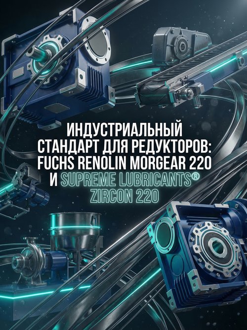 Индустриальный стандарт для редукторов: Fuchs Renolin Morgear 220 и Supreme Lubricants® ZIRCON 220 Индустриальный стандарт для редукторов: Fuchs Renolin Morgear 220 и Supreme Lubricants® ZIRCON 220