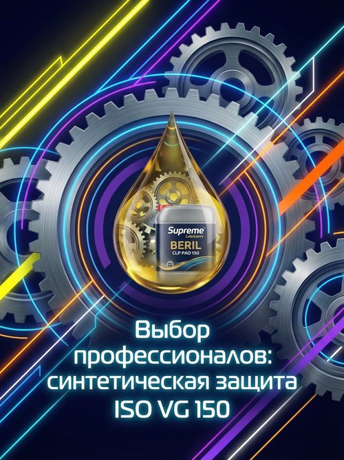 Высокие стандарты смазки: сравнение Fuchs Renolin Gearsyn 150 и Supreme Lubricants® BERIL CLP PAO 150