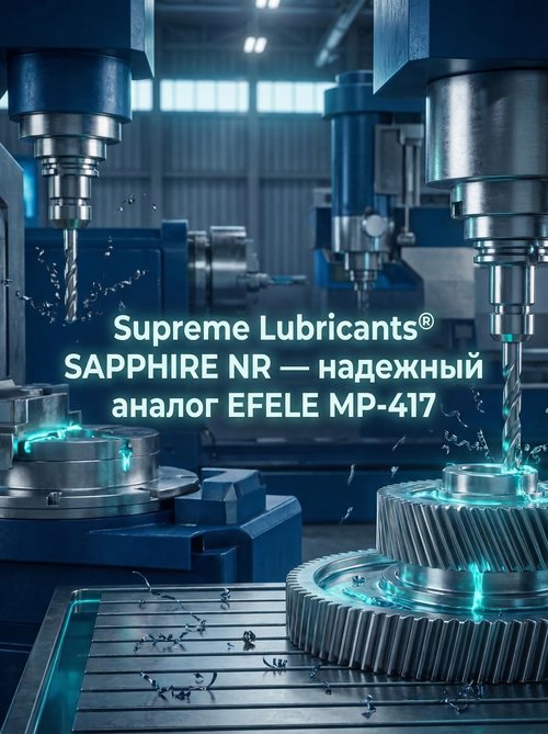 Supreme Lubricants® SAPPHIRE NR — надежный аналог EFELE MP-417 для резьбонарезных работ Supreme Lubricants® SAPPHIRE NR — надежный аналог EFELE MP-417 для резьбонарезных работ