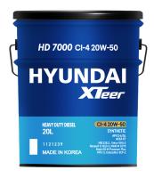 Моторное масло Hyundai XTeer HD 7000 CI-4 20W-50, 20л