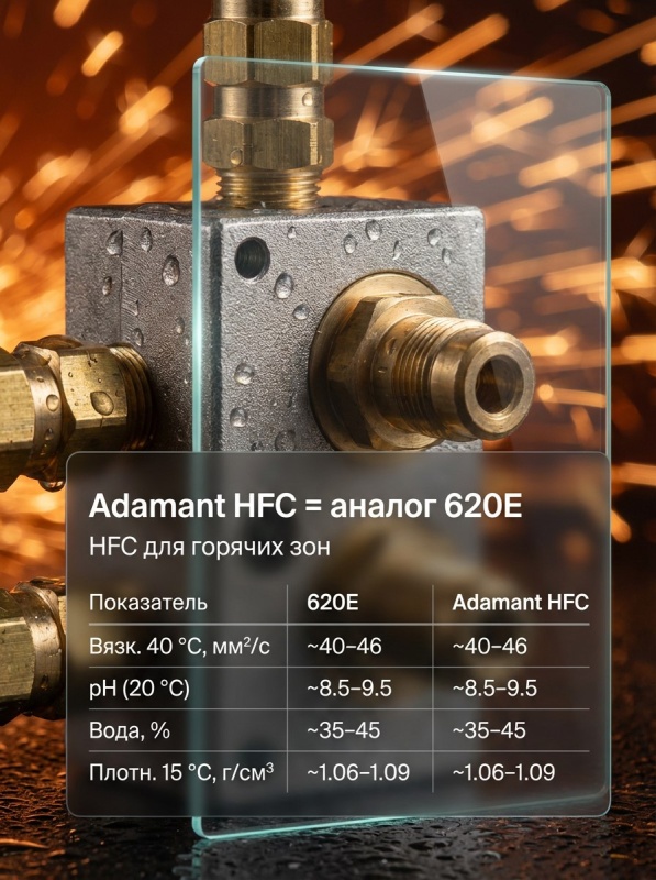 Quaker Houghton Houghto-Safe 620E есть аналог Supreme Lubricants Adamant HFC
