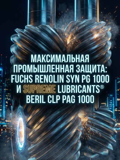 Максимальная промышленная защита: Fuchs Renolin SYN PG 1000 и Supreme Lubricants® BERIL CLP PAG 1000