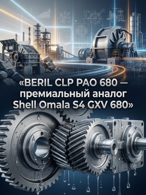 Supreme Lubricants® BERIL CLP PAO 680 — новые стандарты промышленной смазки: премиальный аналог Shell Omala S4 GXV 680