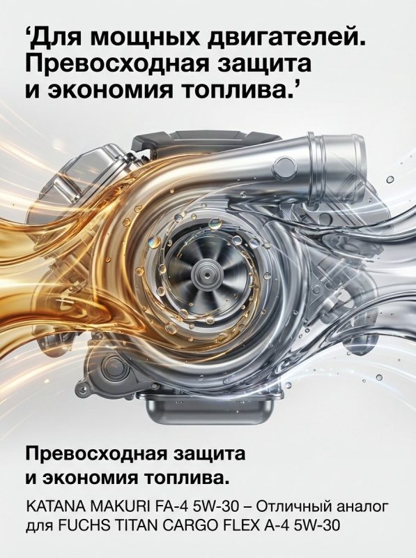 KATANA MAKURI FA-4 5W-30: Отличный аналог для FUCHS TITAN CARGO FLEX A-4 SAE 5W-30