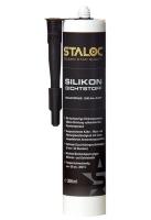 Силиконовый герметик (acetoxy), прозрачный, Staloc Silicone Sealant, Transparent, картридж 300 мл.