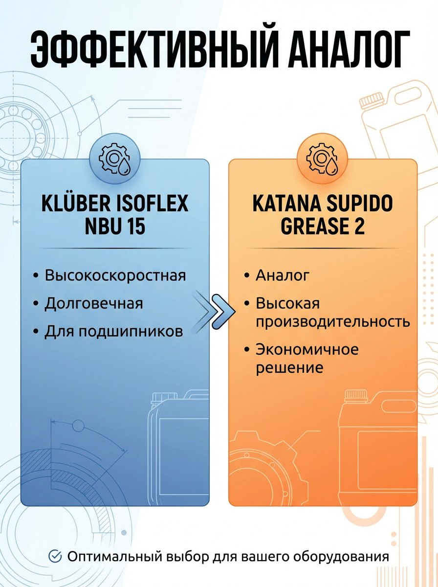 Kluber Isoflex NBU 15 есть аналог Katana Supido Grease 2 Kluber Isoflex NBU 15 есть аналог Katana Supido Grease 2