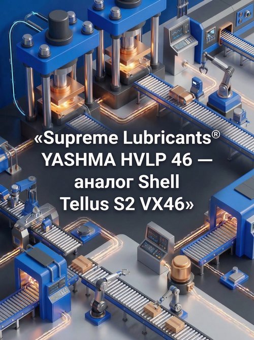 Supreme Lubricants® YASHMA HVLP 46 — современная альтернатива Shell Tellus S2 VX46 для требовательной к качеству гидравлике Supreme Lubricants® YASHMA HVLP 46 — современная альтернатива Shell Tellus S2 VX46 для требовательной к качеству гидравлике