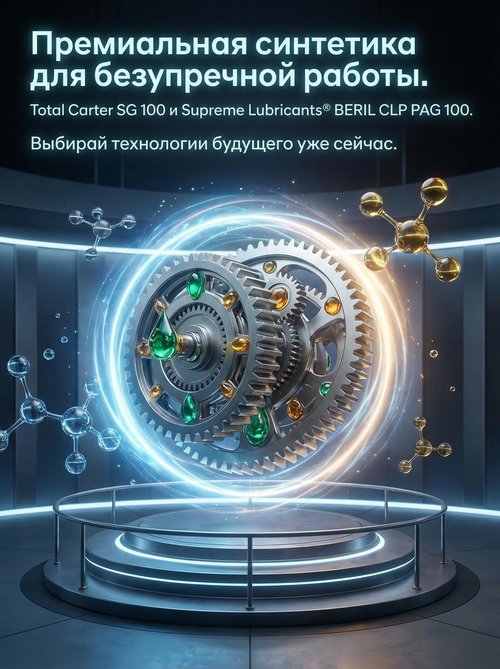 Современный подход к смазке редукторов: Total Carter SG 100 и Supreme Lubricants® BERIL CLP PAG 100