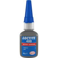 Клей моментального отверждения черный Loctite 480, 20 гр