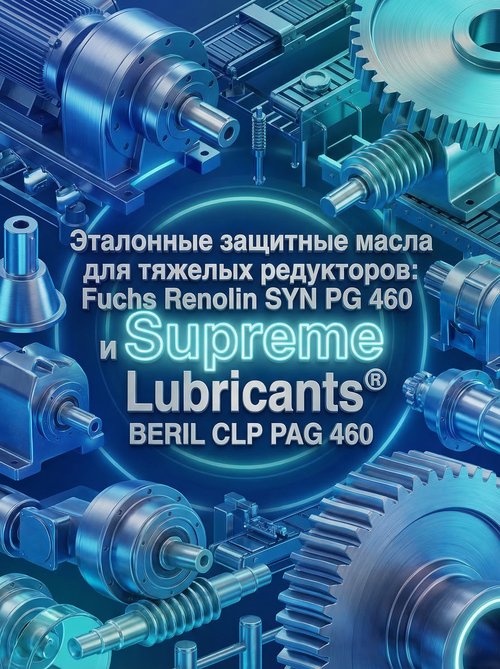 Эталон защиты для тяжелых редукторов: Fuchs Renolin SYN PG 460 и Supreme Lubricants® BERIL CLP PAG 460