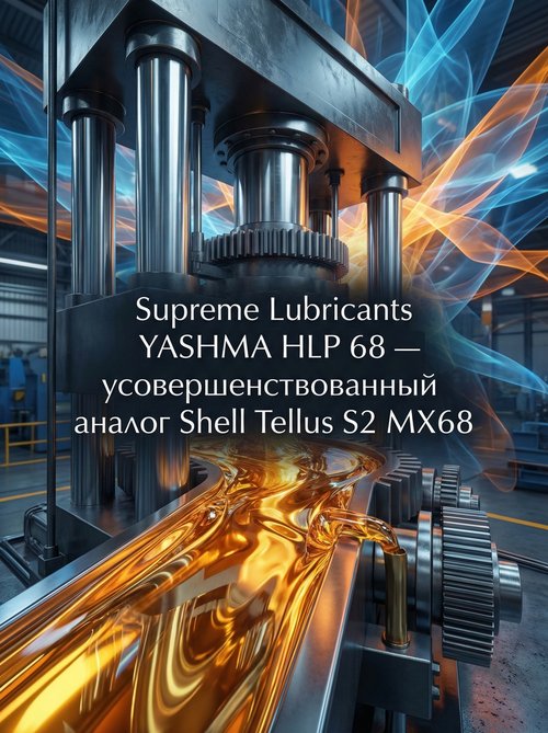 Supreme Lubricants® YASHMA HLP 68 — усовершенствованный аналог Shell Tellus S2 MX68 для надежной гидравлики Supreme Lubricants® YASHMA HLP 68 — усовершенствованный аналог Shell Tellus S2 MX68 для надежной гидравлики