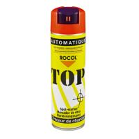 Краска Rocol Top Automatique Red Fluorescent для запрещающей и предупреждающей маркировки, 500мл