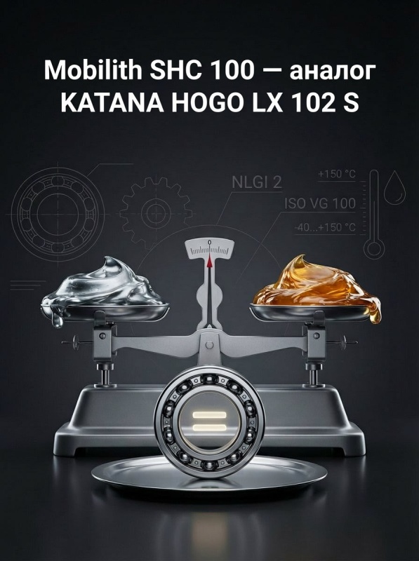 Доказанный аналог: KATANA HOGO LX 102 S вместо MOBIL Mobilith SHC 100 — без риска и с выгодой