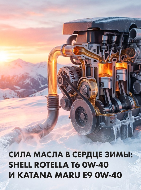 SHELL ROTELLA T6 0W-40 и KATANA MARU E9 0W-40: Аналоги для Современных Двигателей