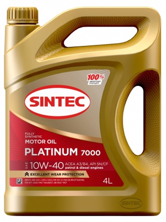 Sintec Platinum 7000 10W-40 A3/B4, 4л