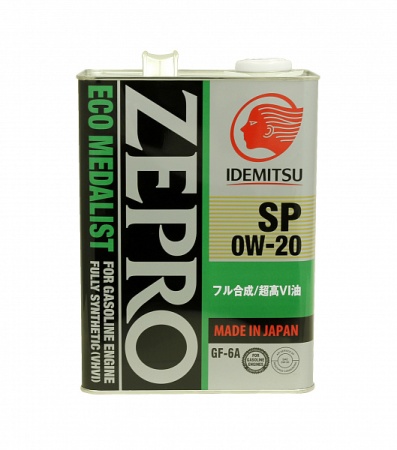 Idemitsu Zepro Eco Medalist SP/GF-6A 0W-20, 4л