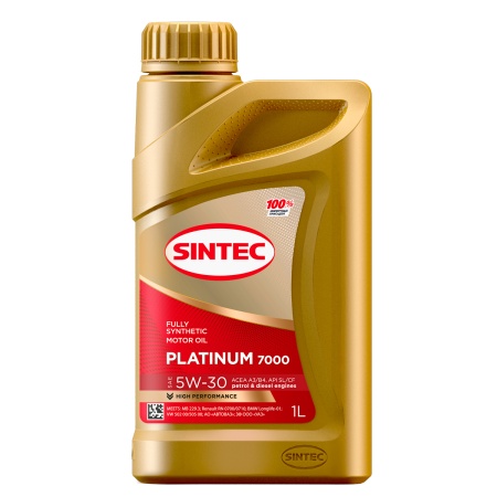 Sintec Platinum 7000 5W-30 A3/B4, 1л