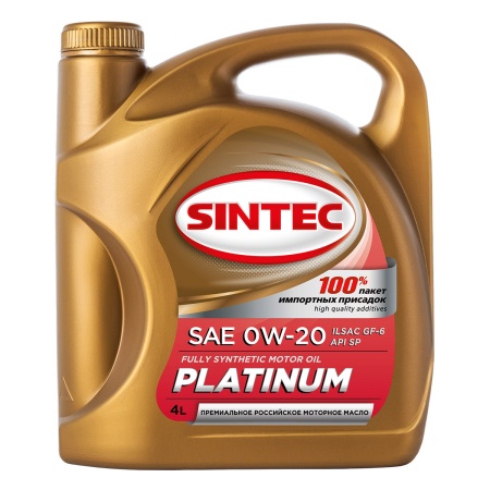 Sintec Platinum 0W-20 GF-6, 4л