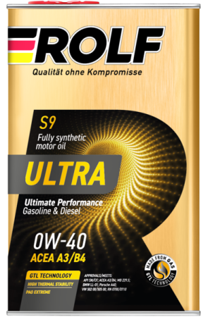 Rolf Ultra 0W-40 A3/B4 SN/CF, 1л