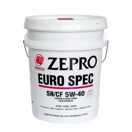 Idemitsu Zepro Euro Spec 5W-40, 20л