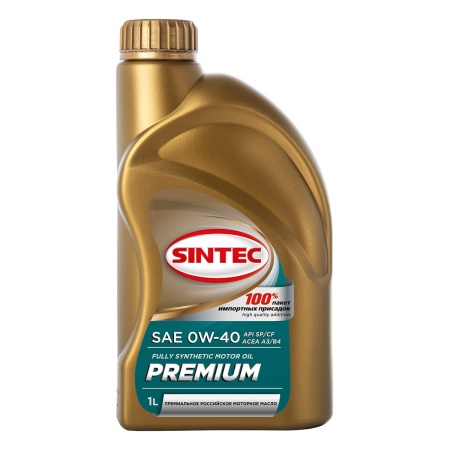 Sintec Premium 9000 0W-40 A3/B4, 1л