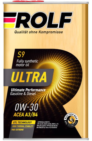 Rolf Ultra 0W-30 A3/B4 SL/CF, 1л