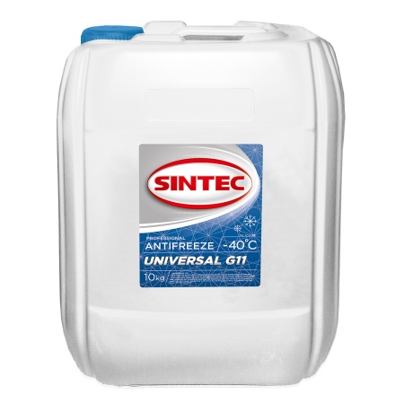 Антифриз Sintec Antifreeze Universal G11 (-40), 10кг